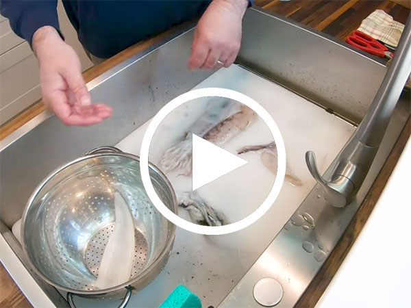 How to clean squid