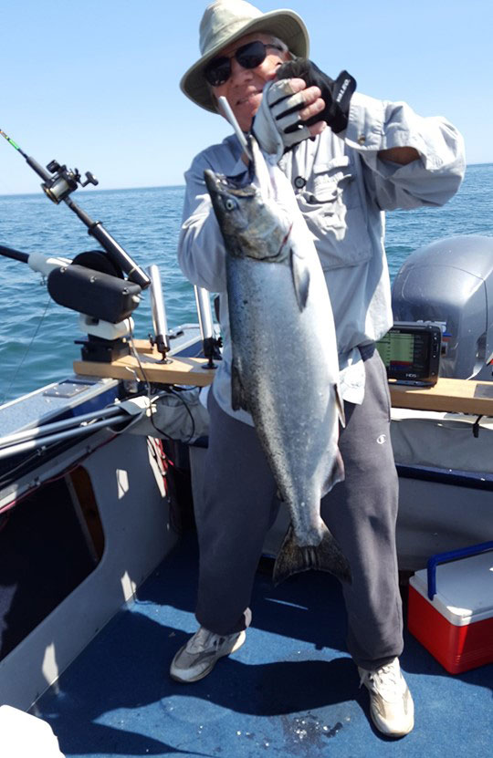John Jarosz 20-pound salmon