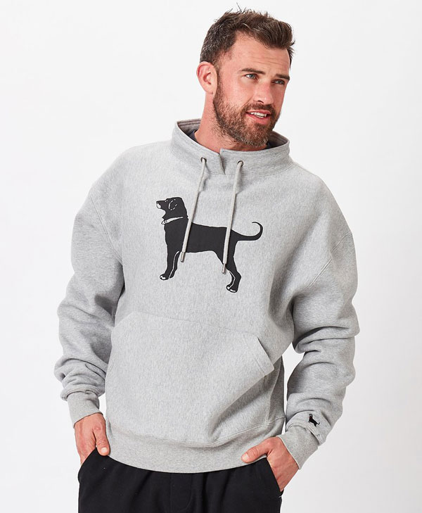 Black dog Heavyweight Fisherman Sweatshirt