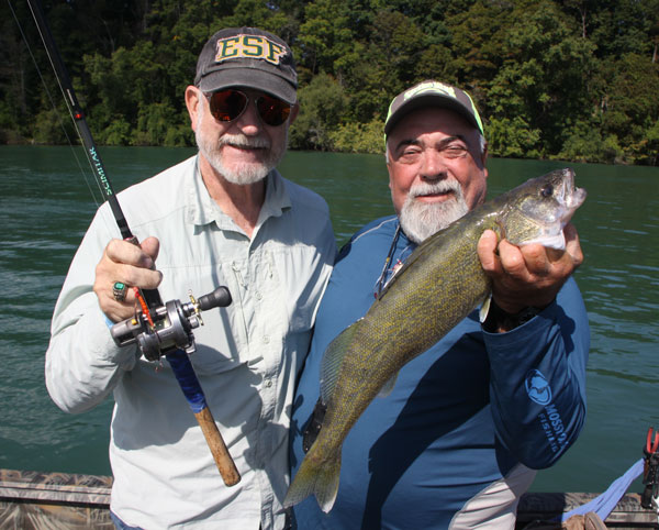 Dave Barus and Ernie Calandrelli walleye