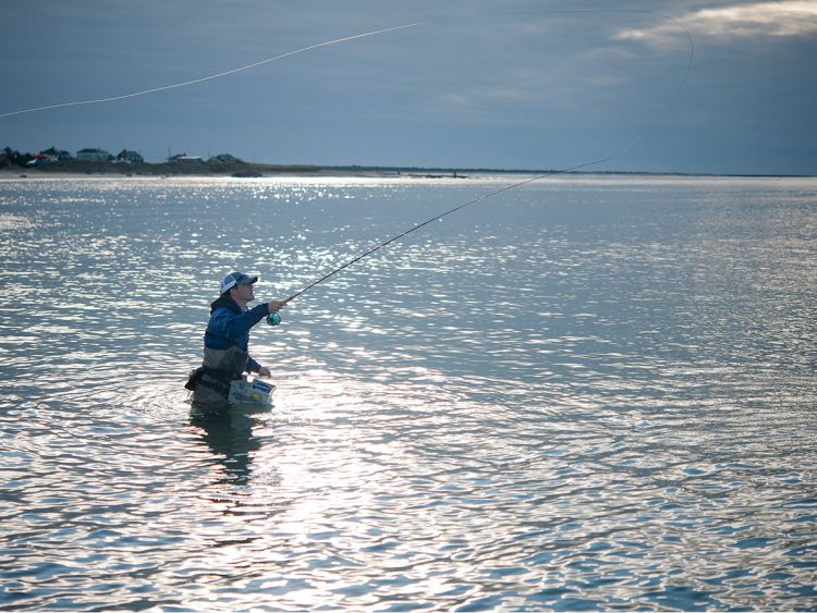 fly fishing the surf