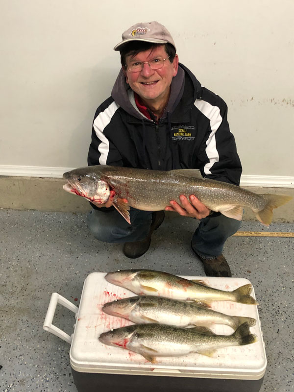 Steve Brzuszkiewicz lake trout and walleye