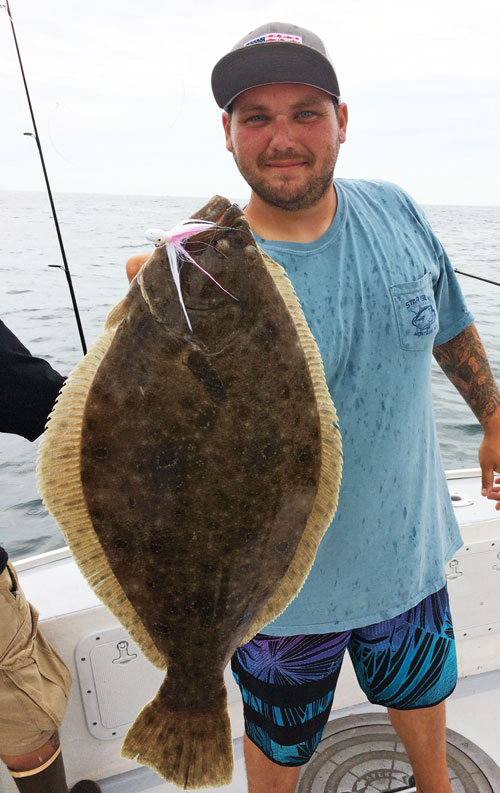 fluke white and pink jig