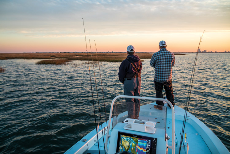 backwater New Jersey Stripers