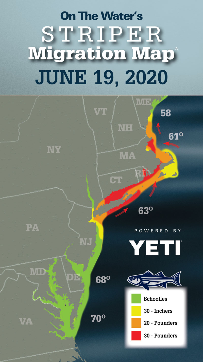 Striper Migration Map
