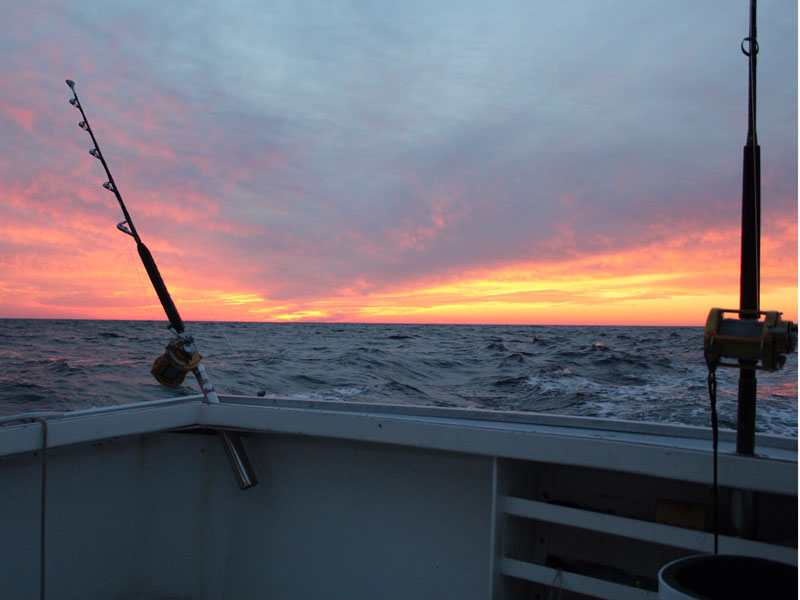 Sunset at 30 fathoms
