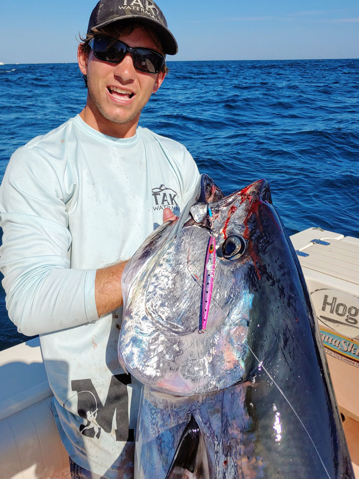 Tommy Freda with a big bluefin