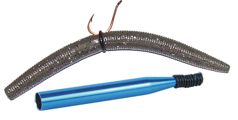 wacky rigged senko and rigging tool