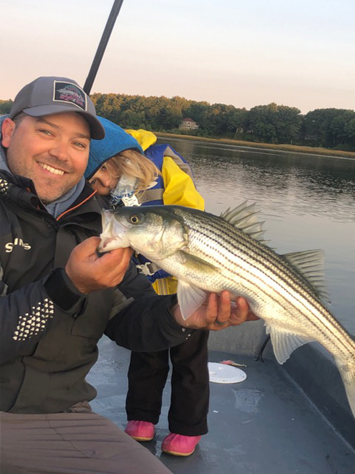 Lou and Lucy Tirado striped bass