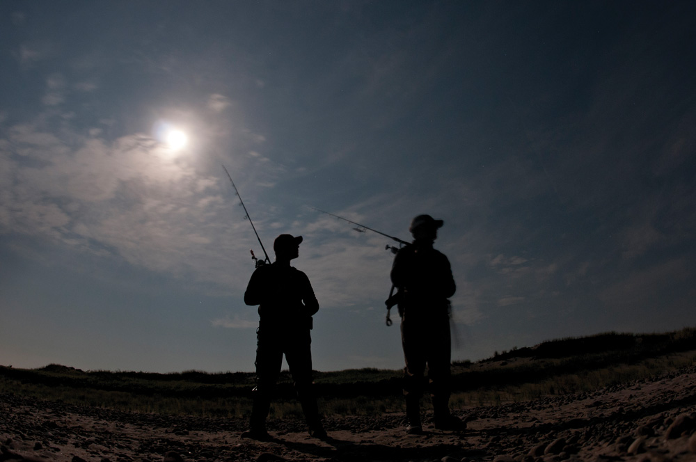 anglers on beach