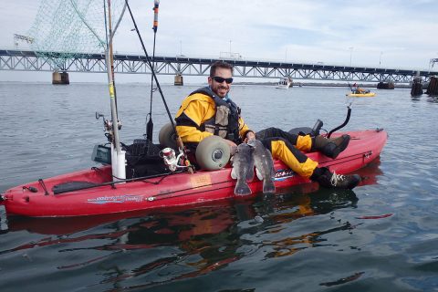 pair of kayak tautog