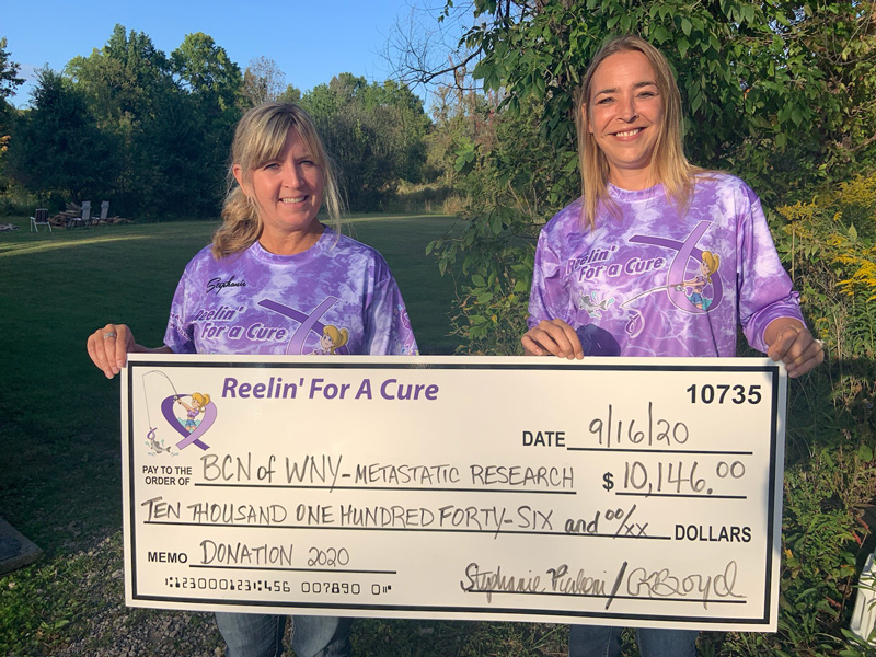 Reelin' for a Cure donation