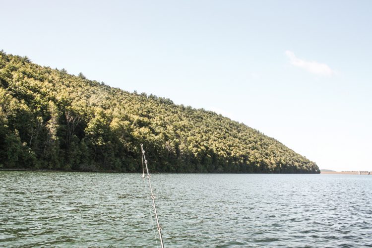 The 951-acre Beltzville Lake was created as a flood-control project on Pohopoco Creek.