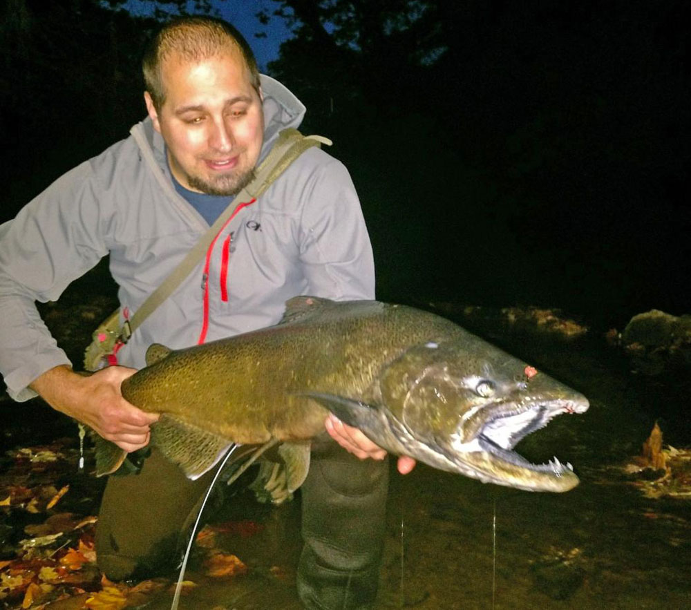 Chris with salmon