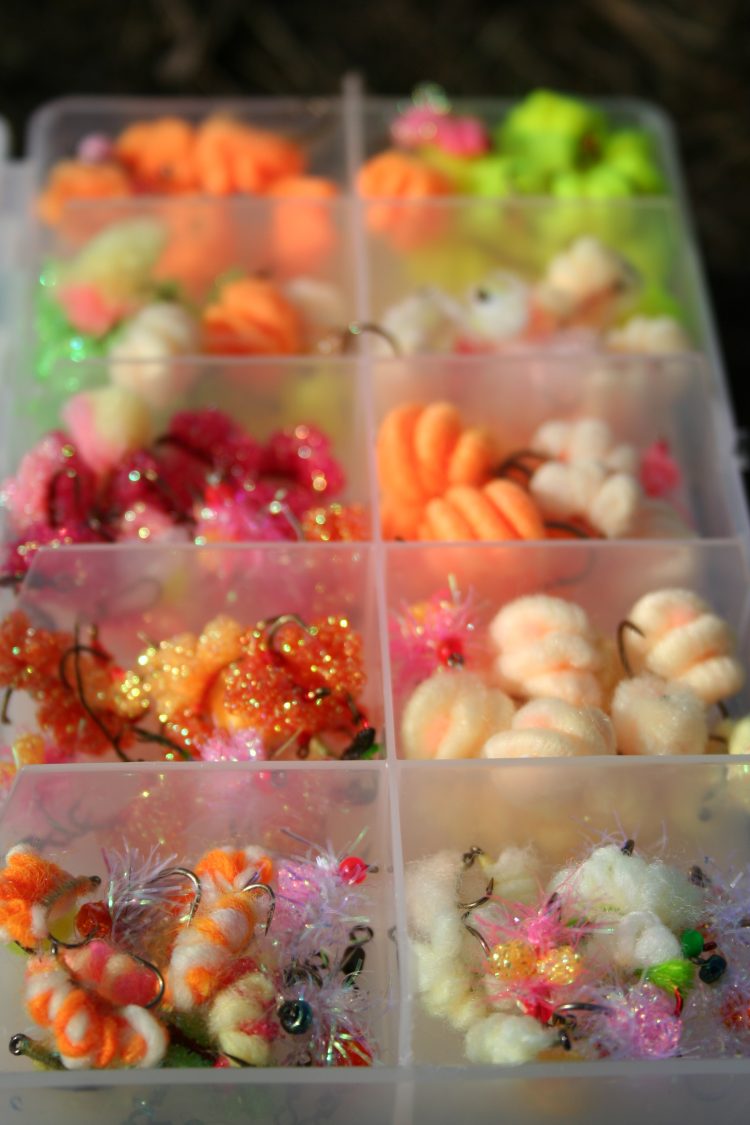 The most productive flies are egg patterns.