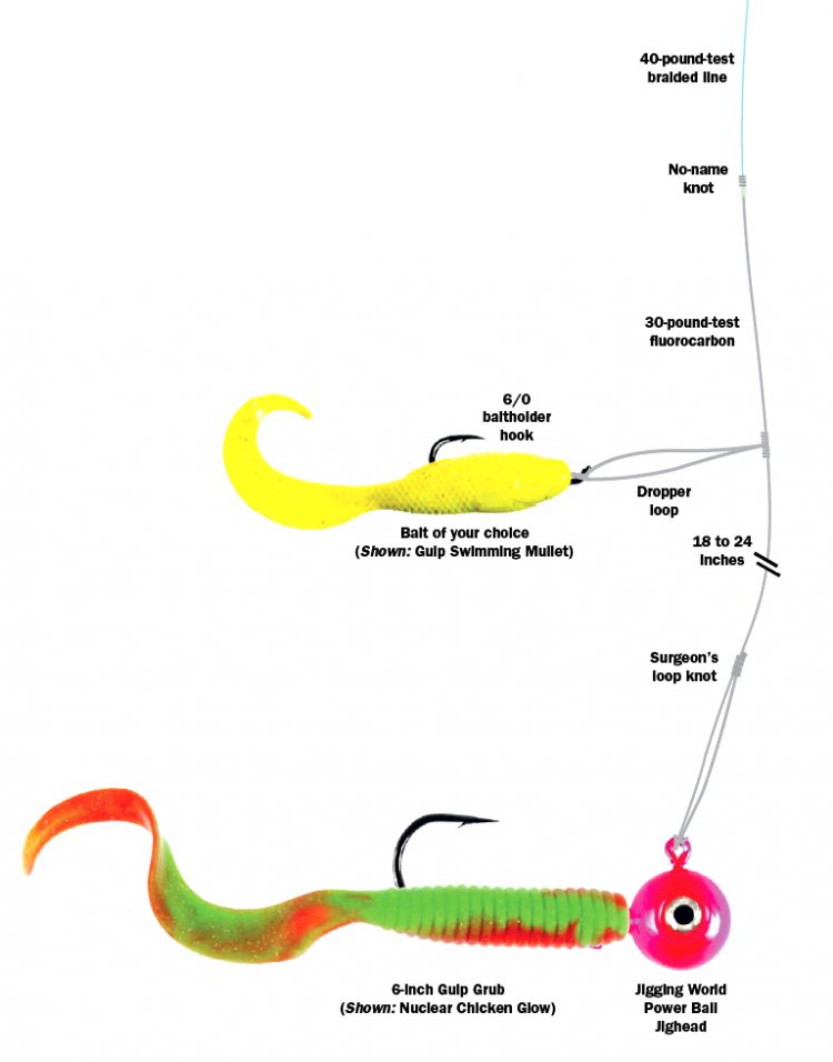 This is a great rig for anglers who prefer to actively jig for fluke.