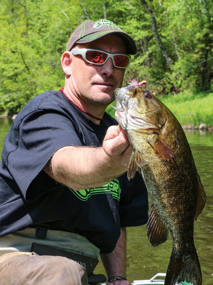 A curly-tail grub on a leadhead jig remains a deadly lure for smallmouth bass.