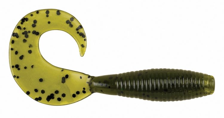 The Berkley Power Grub's bulky body allows for easy rigging, while the tail design supplies big action even at super-slow retrieve speeds.