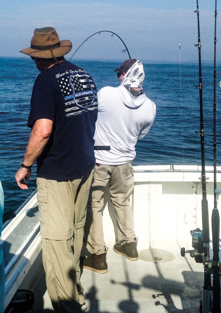 Scott Belgard swing to set the hook.