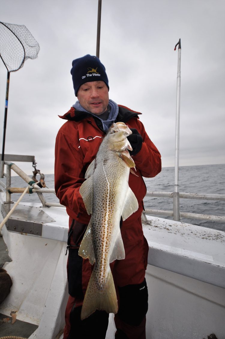 A guide to fishing for cod at Block Island with highlights about where to bottom fish, size regulations, rigs, bait, and more.