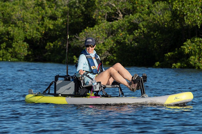The new Hobie iTrek kayak series inflates in 5-minutes, and is designed to go anywhere, and transport in anything.