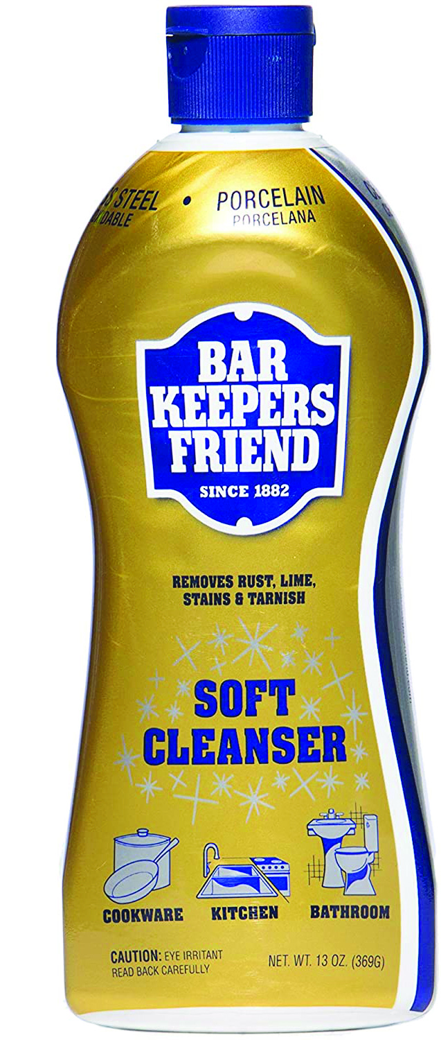 Bar Keepers Friend will assist in removing rust from your fillet knife.