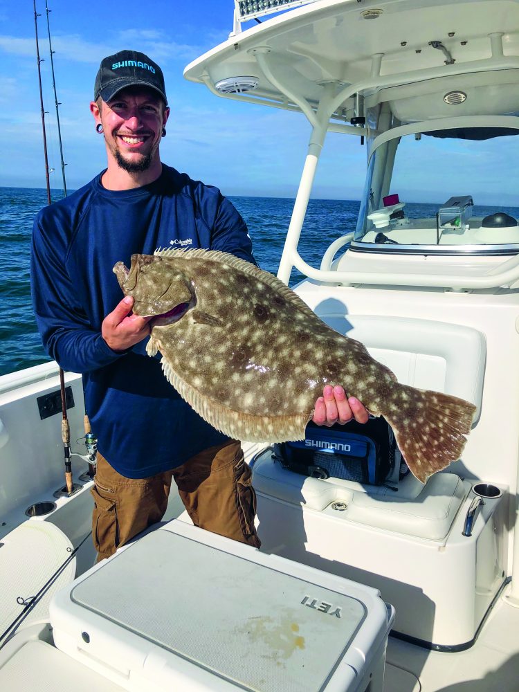 Kyle Stuczynski landed this 10-pound, 8-ounce doormat last August at Nantucket Shoals.