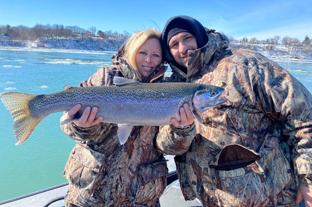 Linda and Rob steelhead