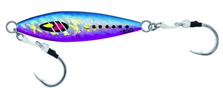 This compact jig falls through the water column erratically, stopping, and changing direction with its unique angles and design.