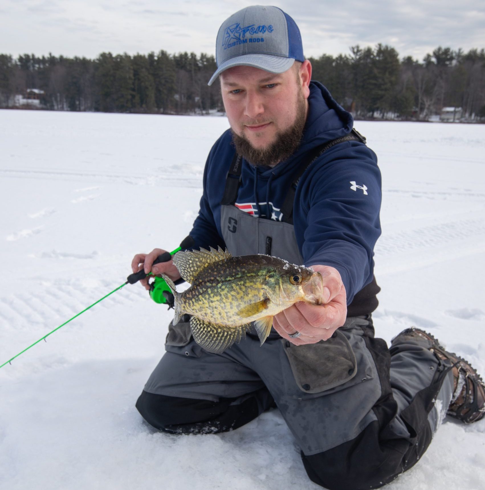 All panfish, bluegill, crappie, perch, and pumpkinseed can be caught using hair jigs.