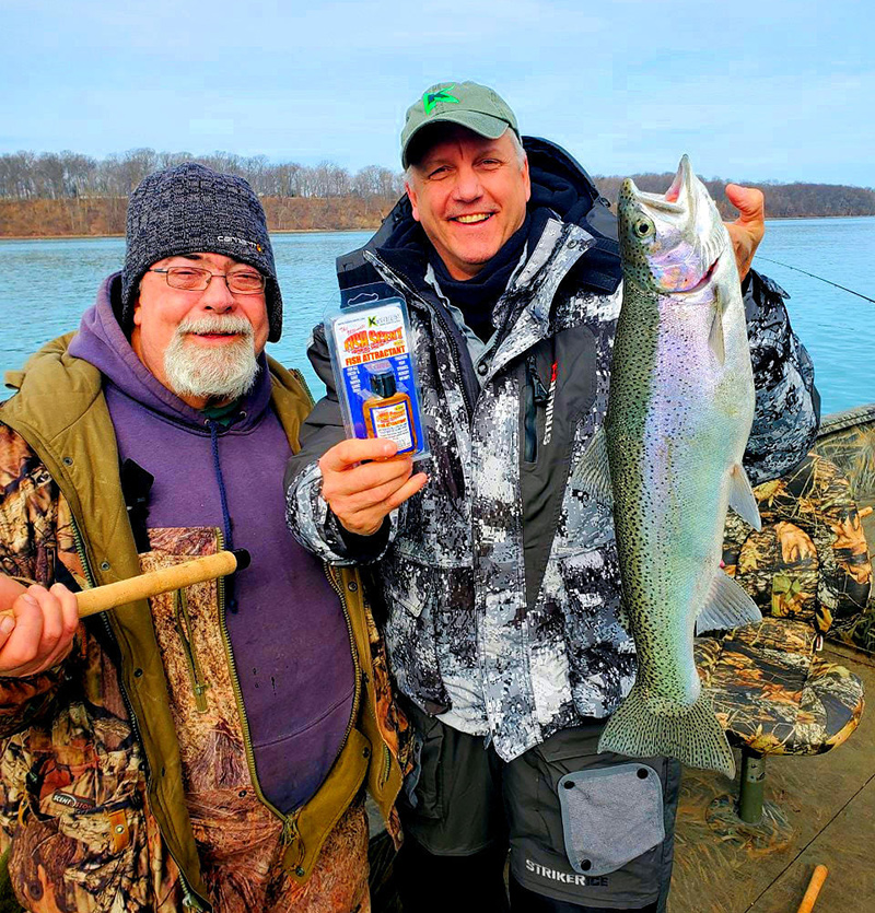 Capt. Ernie Calandrelli of Lewiston and Kevin Kishel