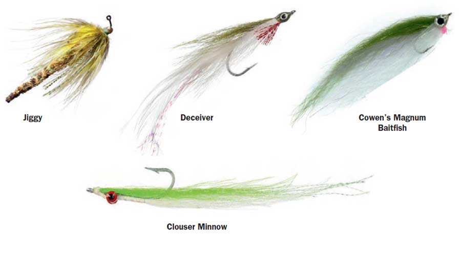 Popular flies for fluke