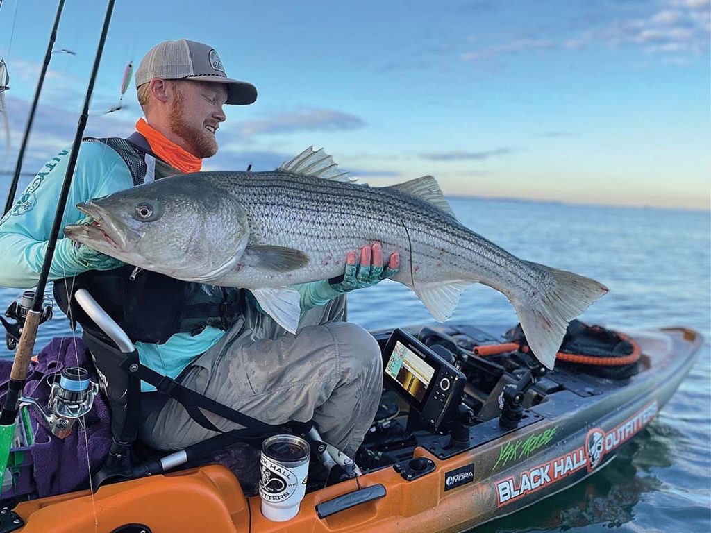 topwater kayak striper