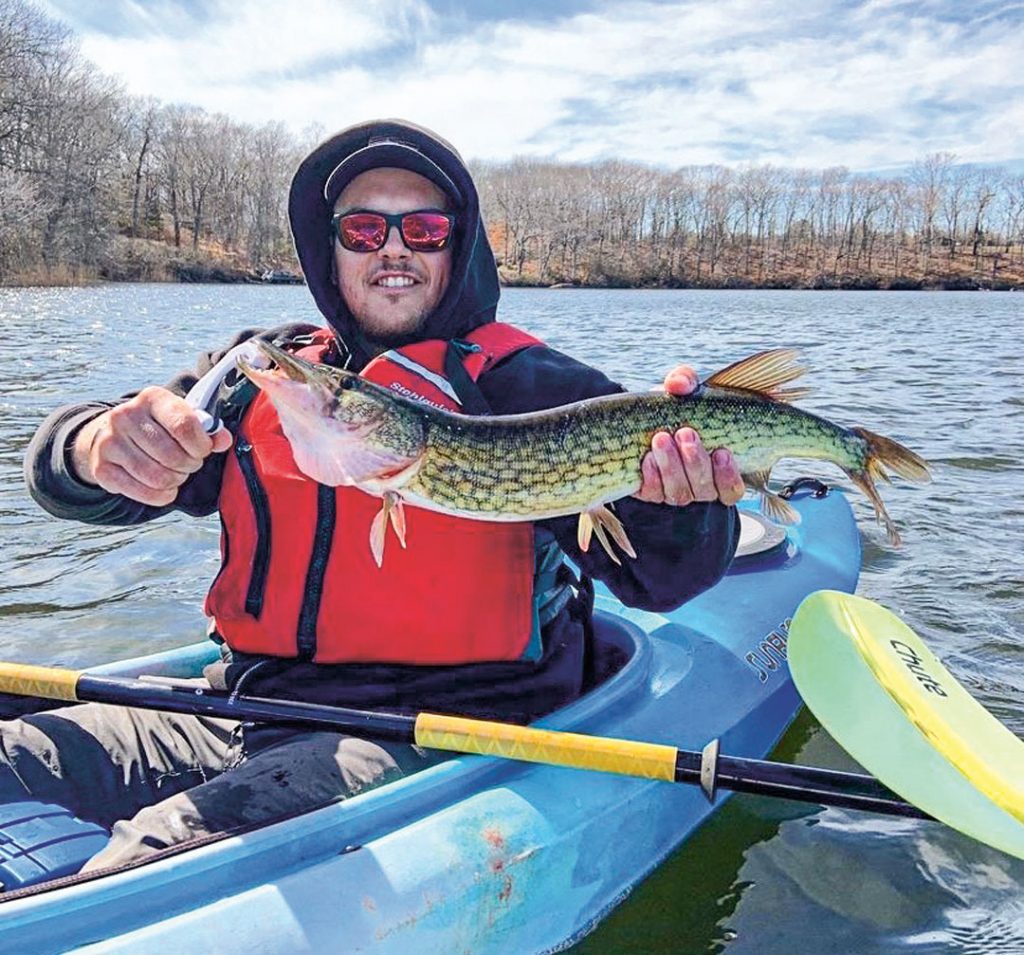 Matt Haeffner with pickerel
