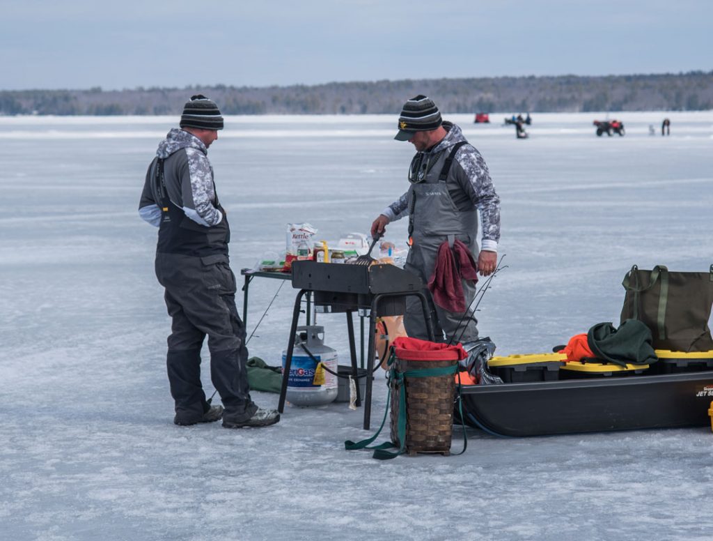 grilling on ice
