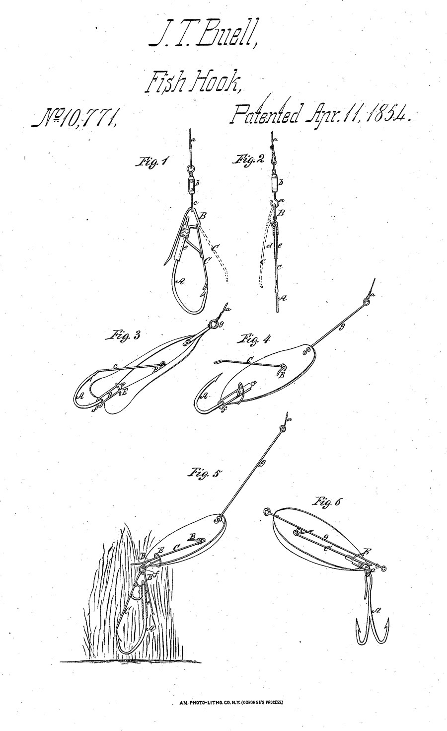 Buel patent for weedless spoon