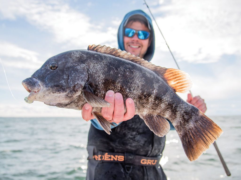 Jimmy Fee with tautog