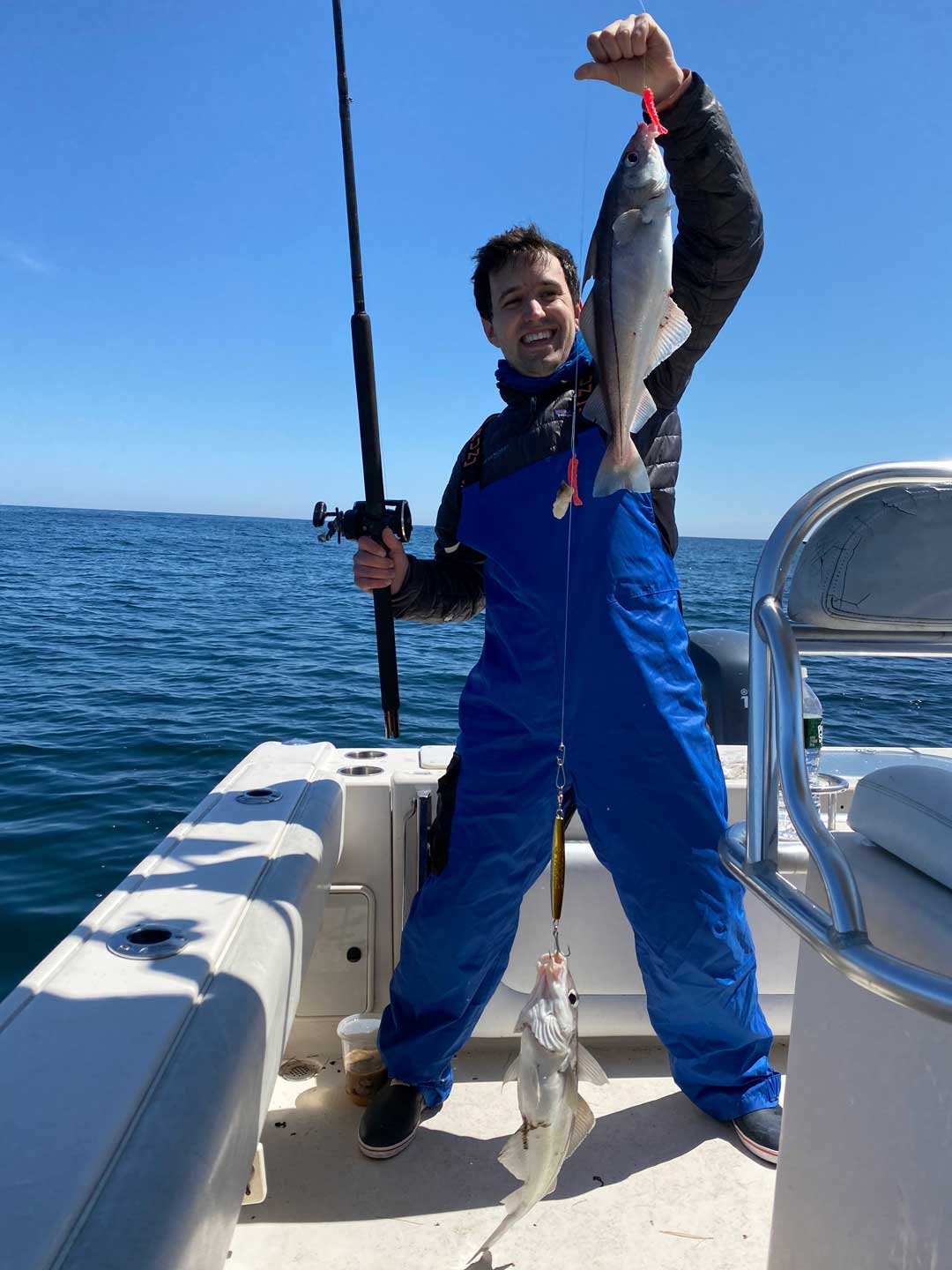 haddock on jig with teaser
