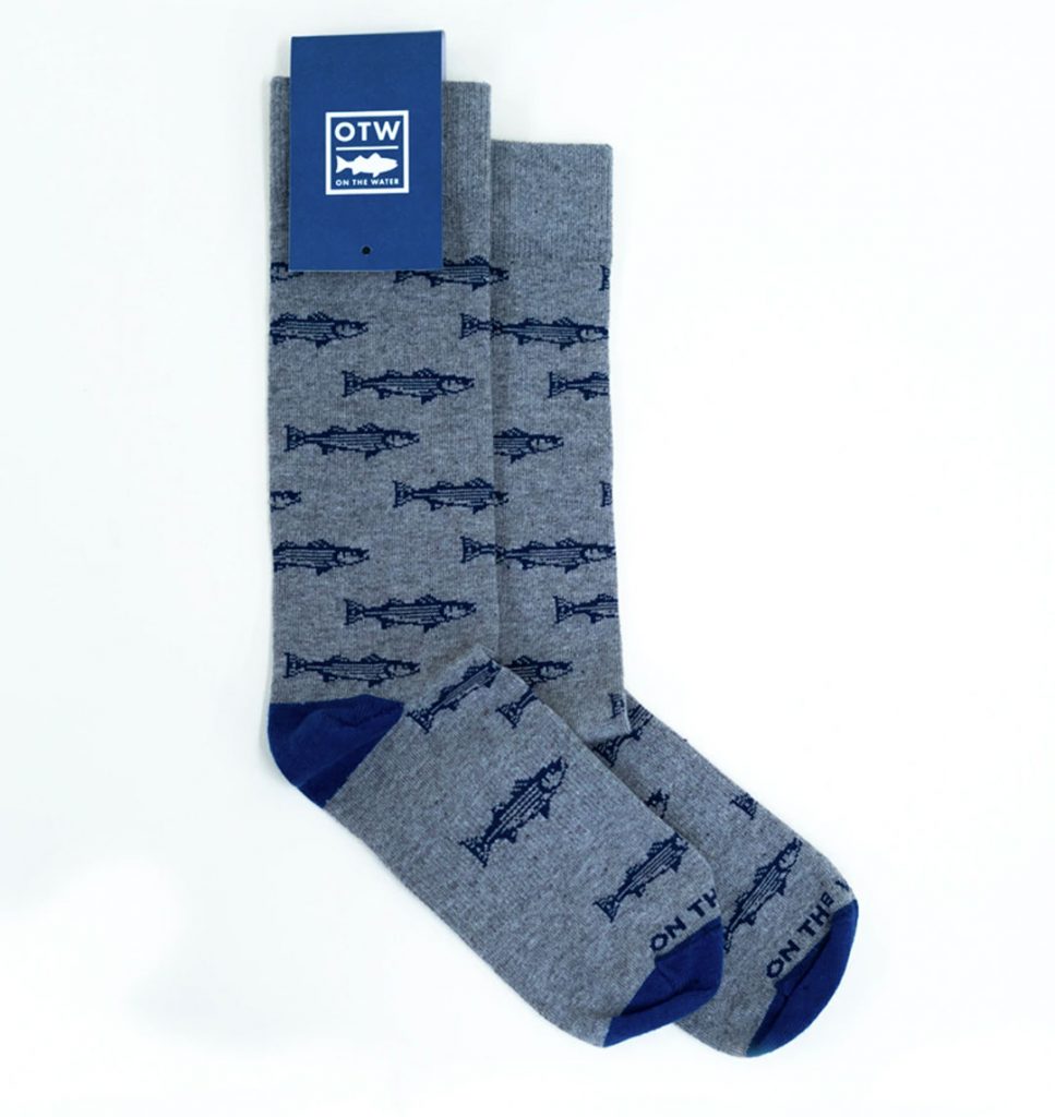 On The Water Striper Socks