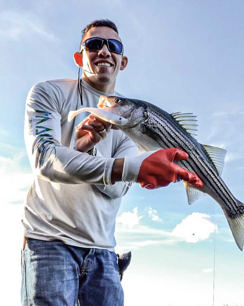 Canal striper on paddletail