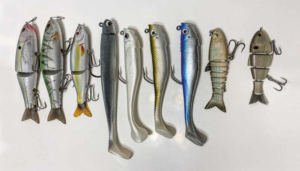 various swimbait styles