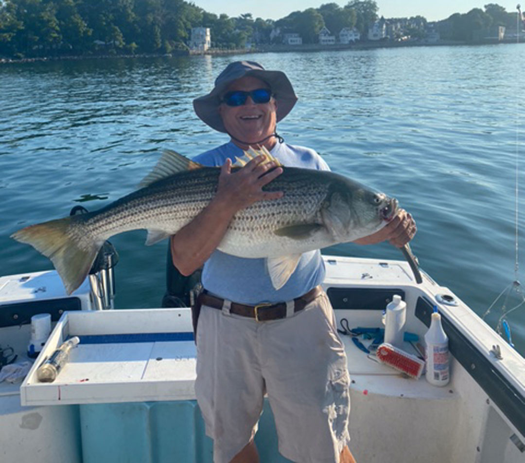 John with his PB Salem Sound striper