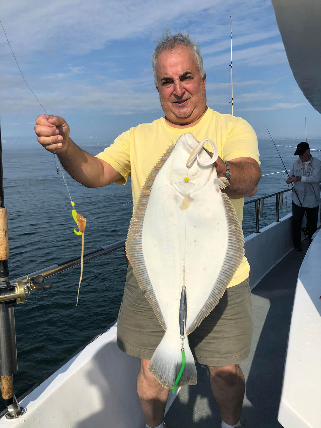 fluke caught on creative rigs