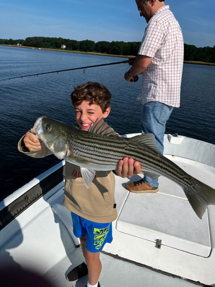 Diamond Pass Charters striped bass