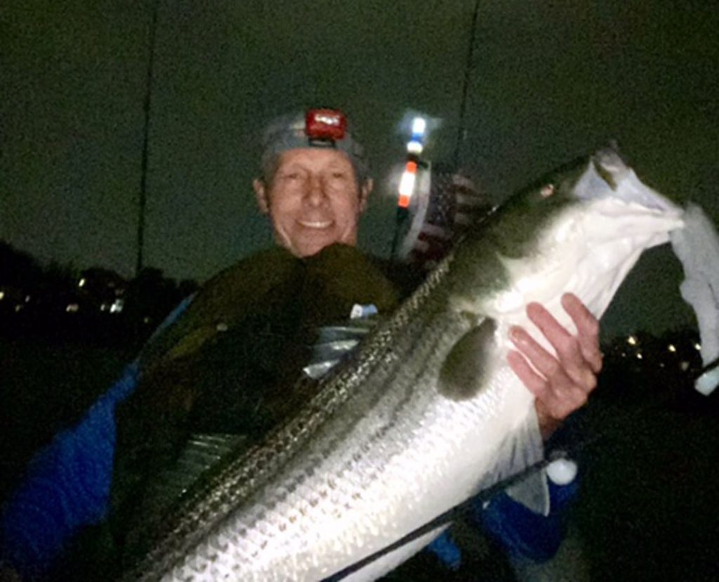 Steve Langton&rsquo;s big night striper