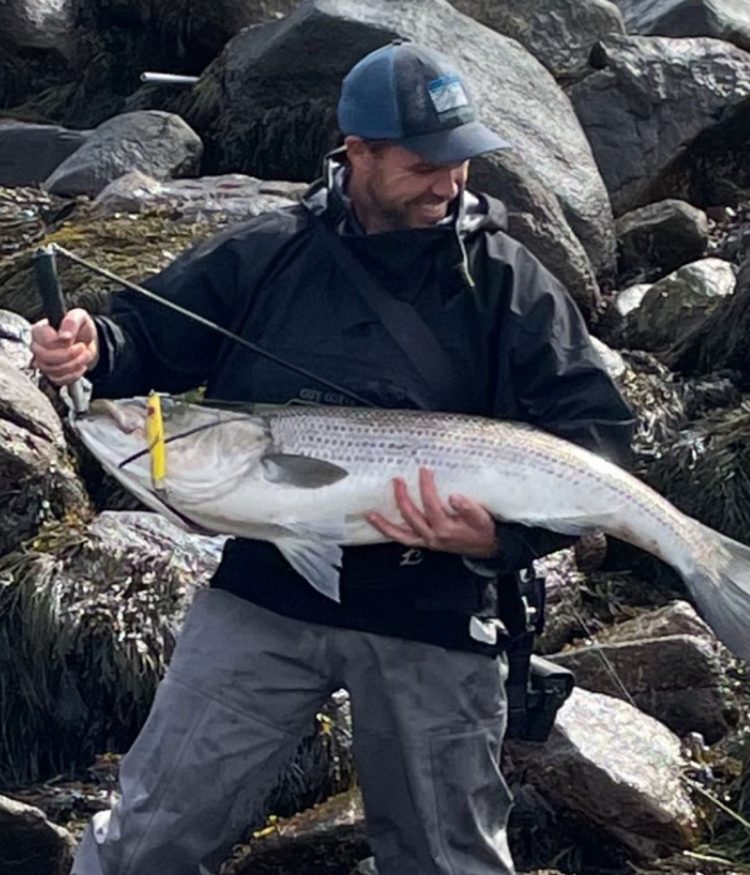 Mike Evans striped bass