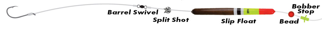 free-sliding slip bobber system