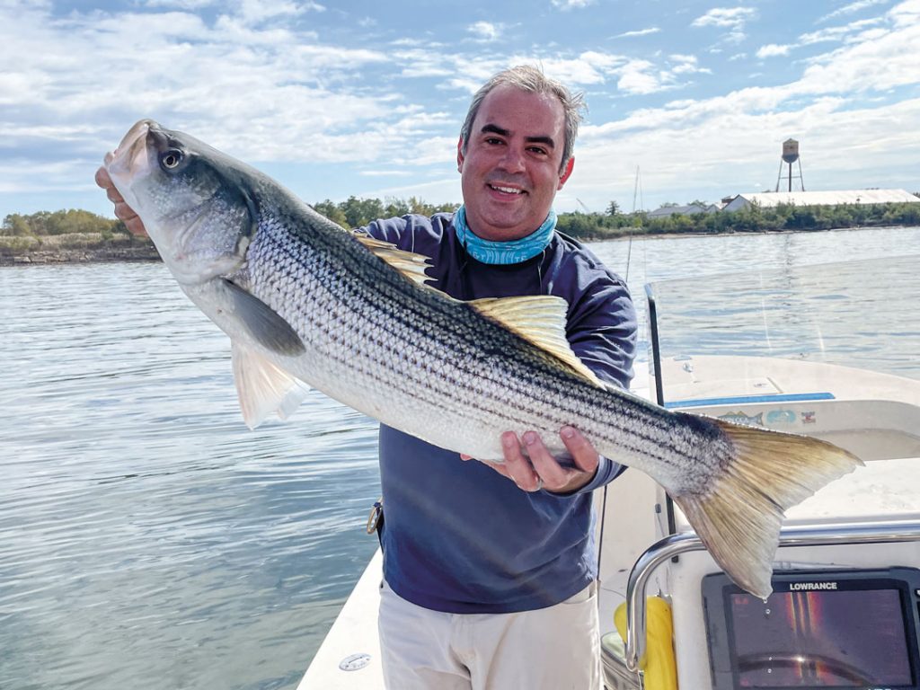 Raritan Bay migrating striper