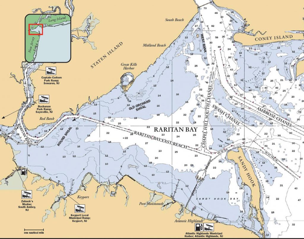 Raritan Bay map