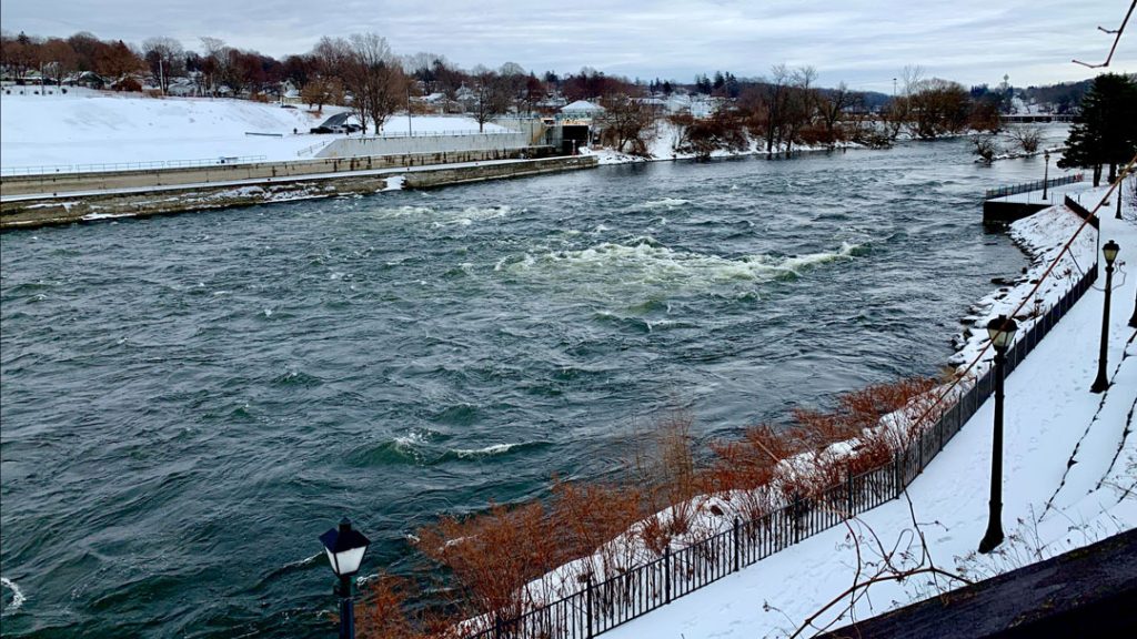 flows near the "Bridie Hole."